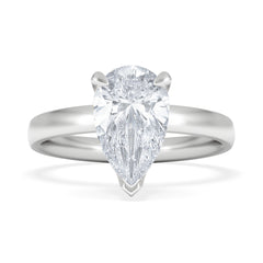 Origin 2.00ct Pear Cut Lab Diamond Solitaire Engagement Ring in Platinum