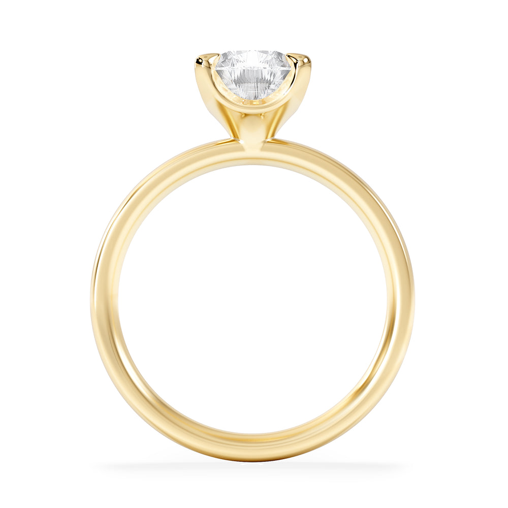 Origin 2.00ct Pear Cut Lab Diamond Solitaire Engagement Ring in 18K Yellow Gold
