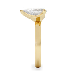 Origin 2.00ct Pear Cut Lab Diamond Solitaire Engagement Ring in 18K Yellow Gold