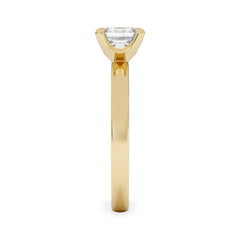 Origin 1.00ct Asscher Cut Lab Diamond Solitaire Engagement Ring in 18K Yellow Gold