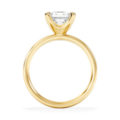 Origin 2.00ct Asscher Cut Lab Diamond Solitaire Engagement Ring in 18K Yellow Gold