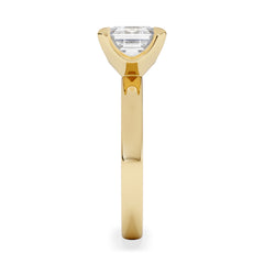 Origin 2.00ct Asscher Cut Lab Diamond Solitaire Engagement Ring in 18K Yellow Gold