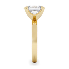 Origin 3.00ct Asscher Cut Lab Diamond Solitaire Engagement Ring in 18K Yellow Gold