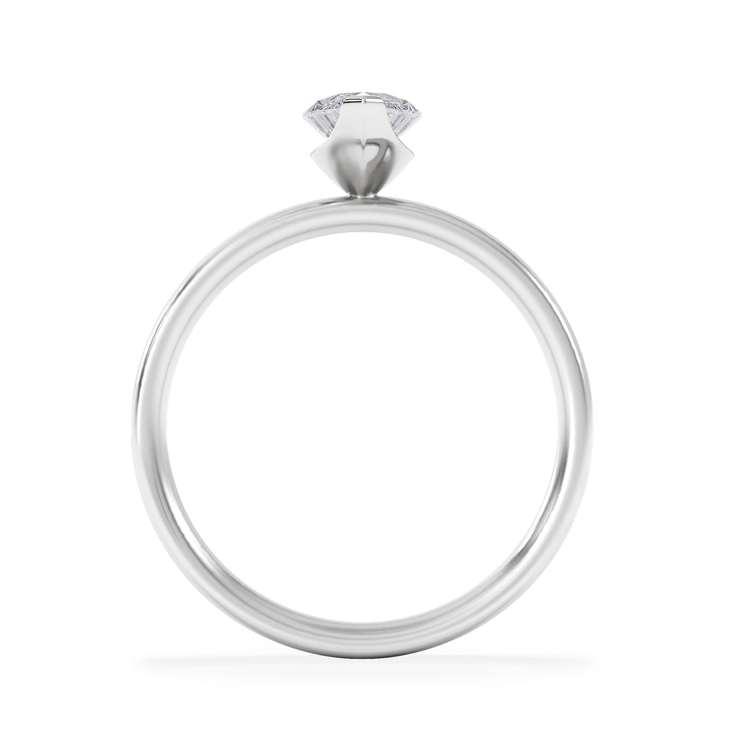 Origin 1.00ct Marquise Cut Lab Diamond Solitaire Engagement Ring in Platinum