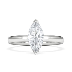 Origin 1.00ct Marquise Cut Lab Diamond Solitaire Engagement Ring in Platinum