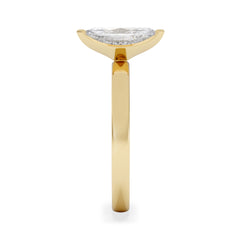 Origin 1.00ct Marquise Cut Lab Diamond Solitaire Engagement Ring in 18K Yellow Gold