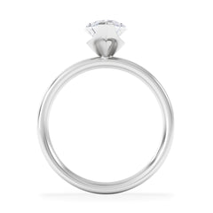 Origin 2.00ct Marquise Cut Lab Diamond Solitaire Engagement Ring in 18K White Gold