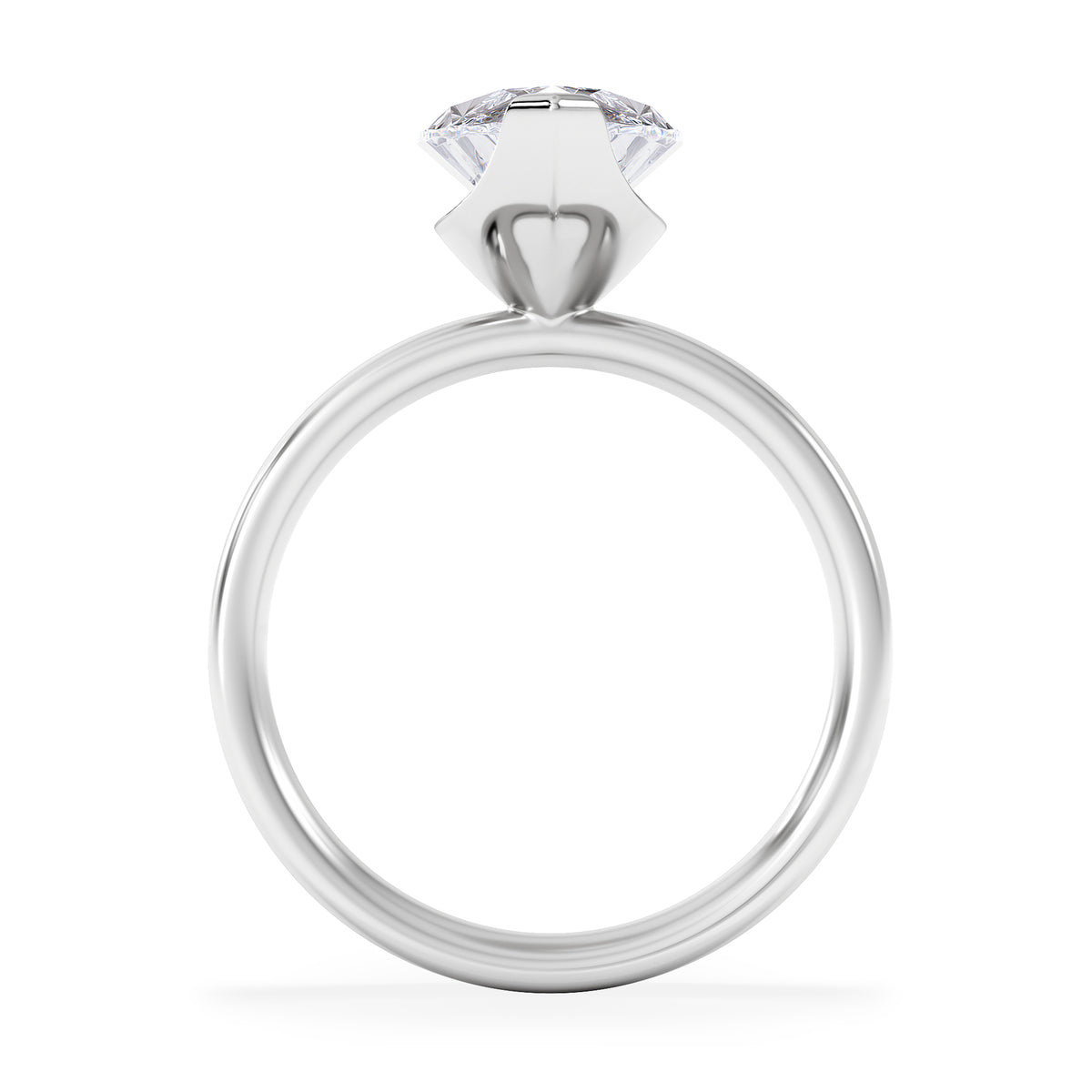 Origin 3.00ct Marquise Cut Lab Diamond Solitaire Engagement Ring in Platinum
