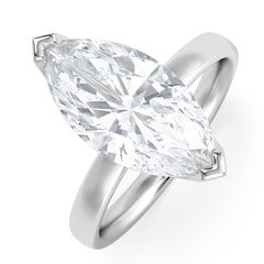 Origin 3.00ct Marquise Cut Lab Diamond Solitaire Engagement Ring in Platinum