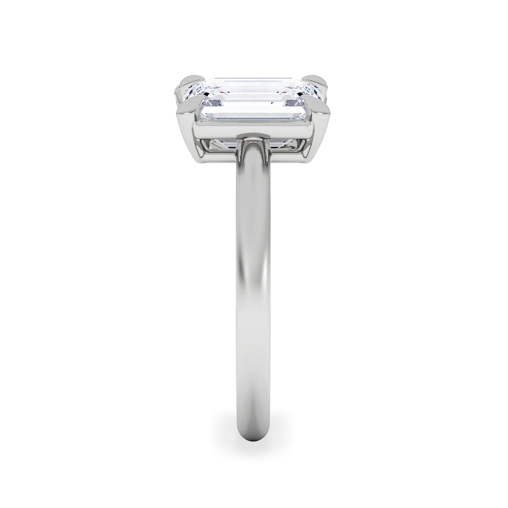 Toi Et Moi 3.00ct Emerald and Pear Cut Lab Diamond Engagement Ring in Platinum