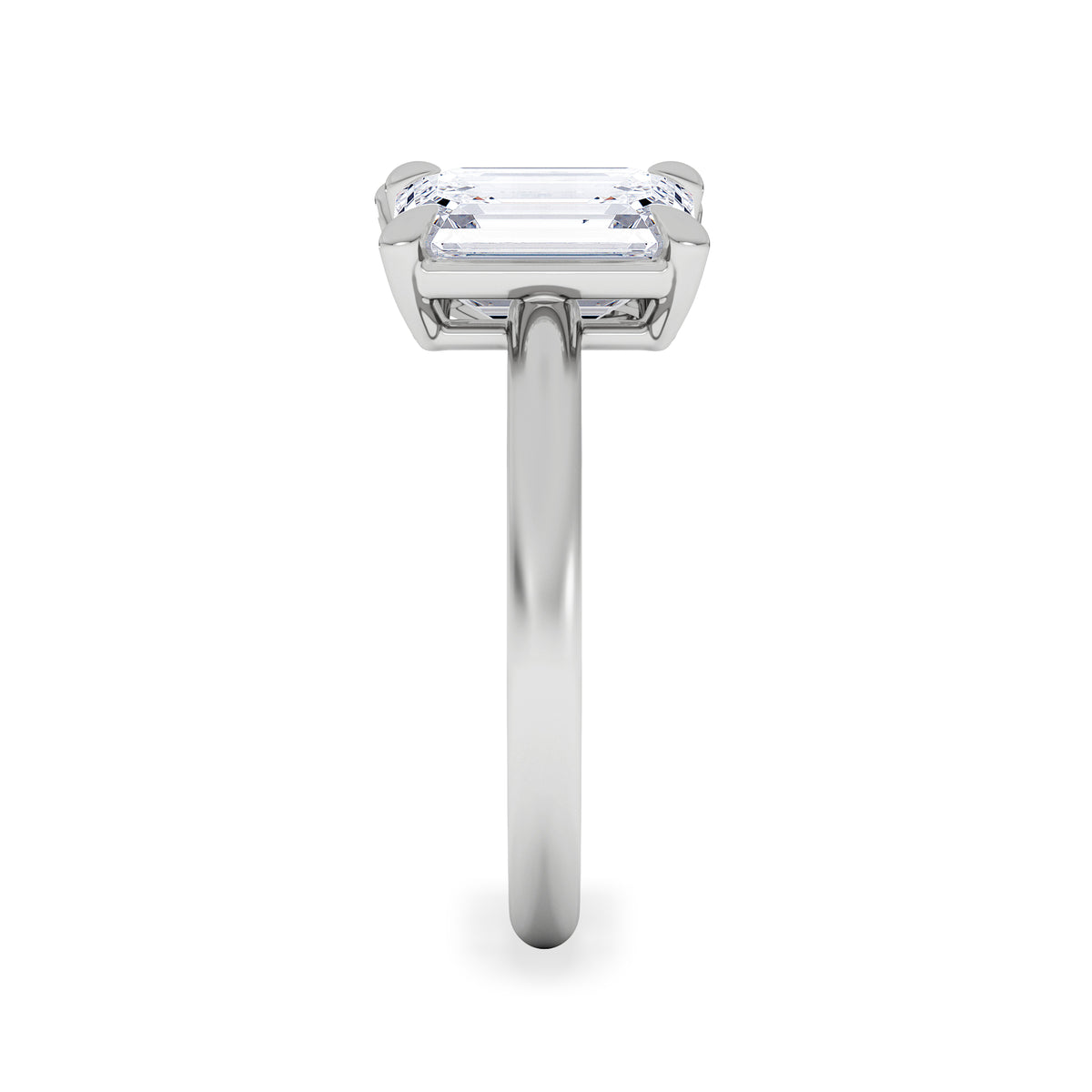 Toi Et Moi 3.00ct Emerald and Pear Cut Lab Diamond Engagement Ring in Platinum
