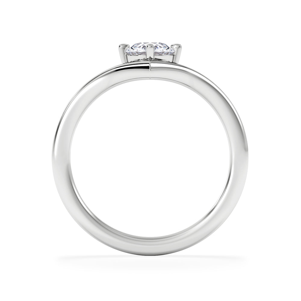 Vela 0.50ct Round Cut Lab Diamond Solitaire Engagement Ring in Platinum