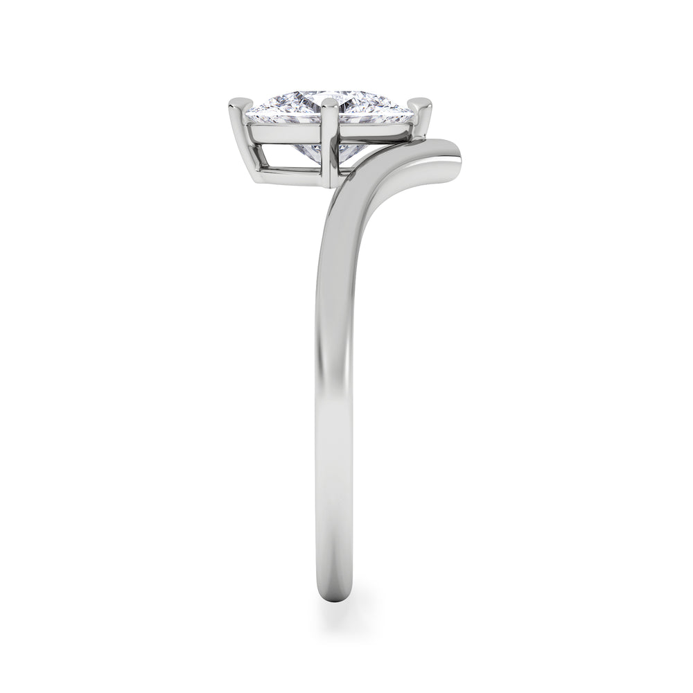 Vela 1.00ct Oval Cut Lab Diamond Solitaire Engagement Ring in Platinum