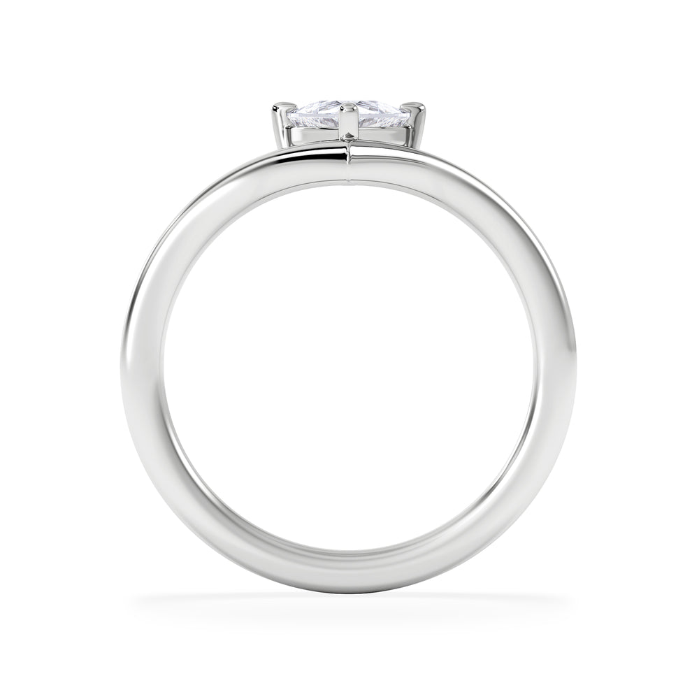 Vela 0.50ct Trillion Cut Lab Diamond Solitaire Engagement Ring in Platinum