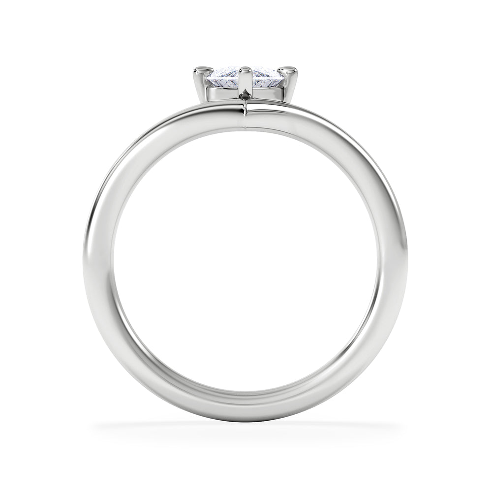 Vela 1.00ct Marquise Cut Lab Diamond Solitaire Engagement Ring in Platinum
