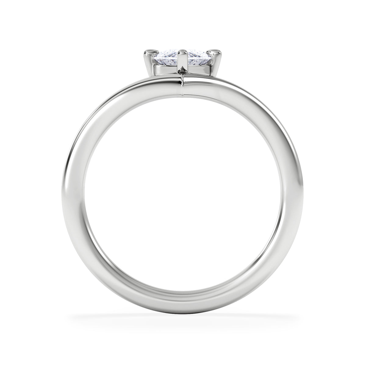 Vela 1.00ct Marquise Cut Lab Diamond Solitaire Engagement Ring in Platinum