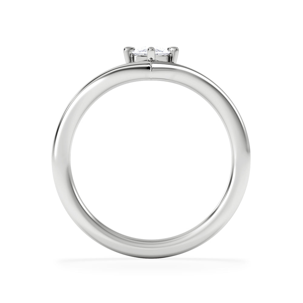Vela 0.50ct Marquise Cut Lab Diamond Solitaire Engagement Ring in Platinum