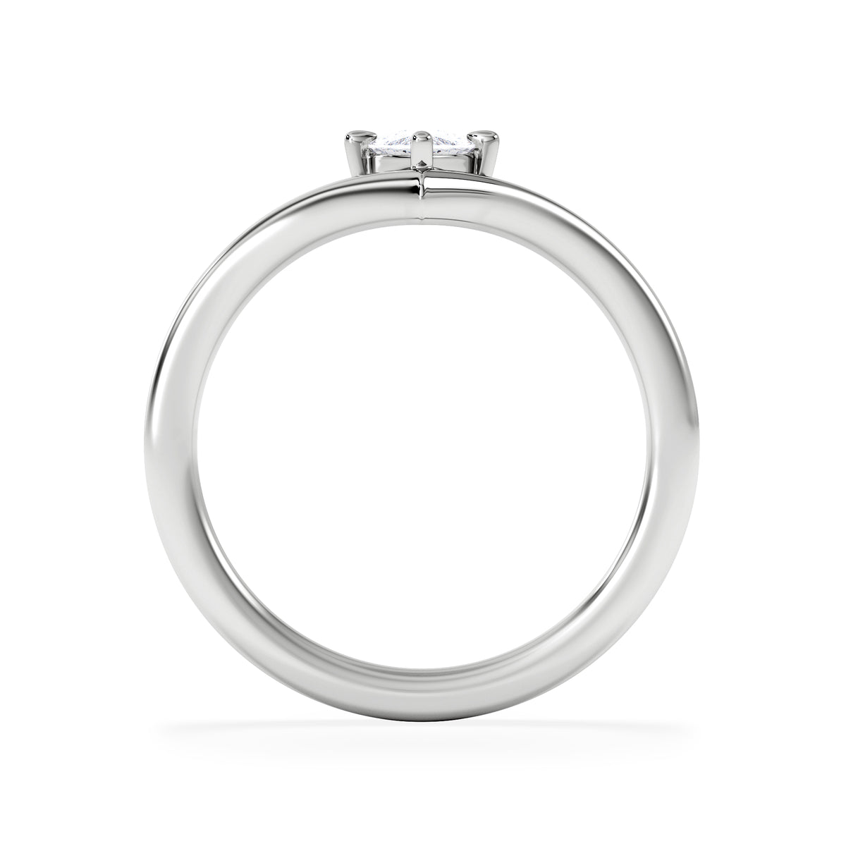 Vela 0.50ct Marquise Cut Lab Diamond Solitaire Engagement Ring in Platinum