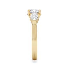 Adore 1.50ct Round Cut Lab Diamond 3 Stone Engagement Ring in 18K Yellow Gold