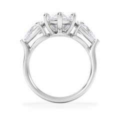 Adore 6.00ct Marquise Cut Lab Diamond 3 Stone Engagement Ring in Platinum