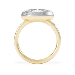 East West 2.00ct Marquise Cut Lab Diamond Solitaire Engagement Ring in 18K Yellow Gold