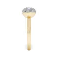East West 2.00ct Marquise Cut Lab Diamond Solitaire Engagement Ring in 18K Yellow Gold