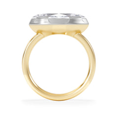East West 3.00ct Marquise Cut Lab Diamond Solitaire Engagement Ring in 18K Yellow Gold
