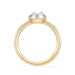 Muse 2.00ct Pear Cut Lab Grown Solitaire Engagement Ring in 18K Yellow Gold