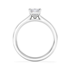 Amora 1.00ct Elongated Cushion Cut Lab Diamond Solitaire Engagement Ring in 18K White Gold
