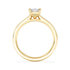Amora 1.00ct Elongated Cushion Cut Lab Diamond Solitaire Engagement Ring in 18K Yellow Gold