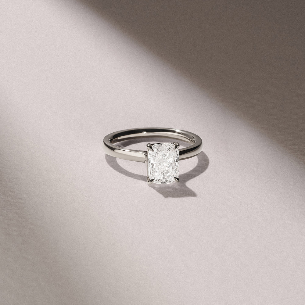 Amora 2.00ct Elongated Cushion Cut Lab Diamond Solitaire Engagement Ring in Platinum