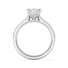 Amora 2.00ct Elongated Cushion Cut Lab Diamond Solitaire Engagement Ring in 18K White Gold