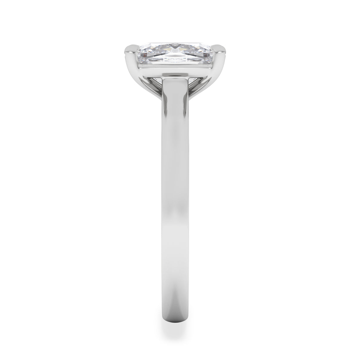 Amora 2.00ct Elongated Cushion Cut Lab Diamond Solitaire Engagement Ring in Platinum