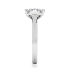 Amora 2.00ct Elongated Cushion Cut Lab Diamond Solitaire Engagement Ring in 18K White Gold