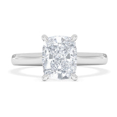 Amora 2.00ct Elongated Cushion Cut Lab Diamond Solitaire Engagement Ring in 18K White Gold