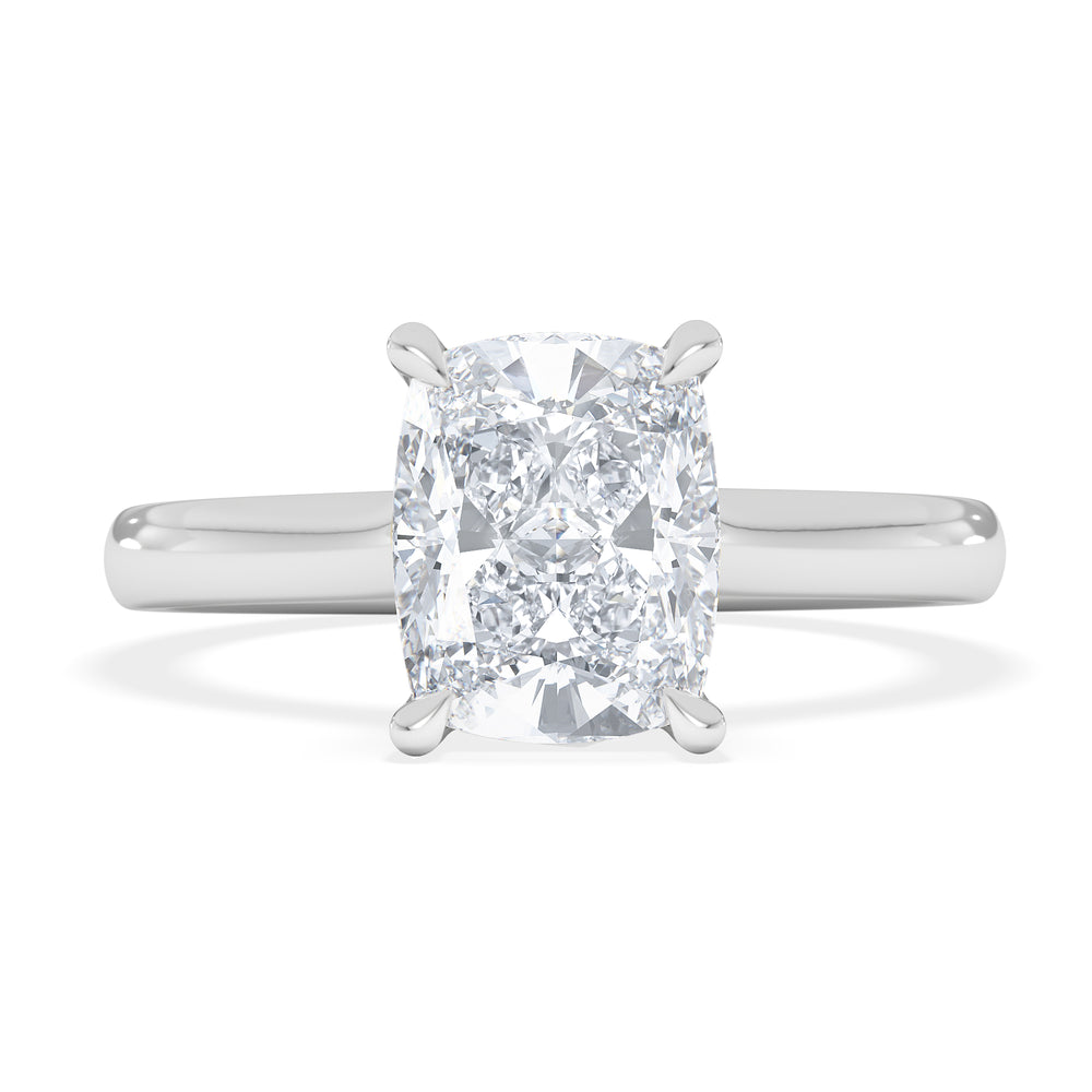 Amora 2.00ct Elongated Cushion Cut Lab Diamond Solitaire Engagement Ring in Platinum