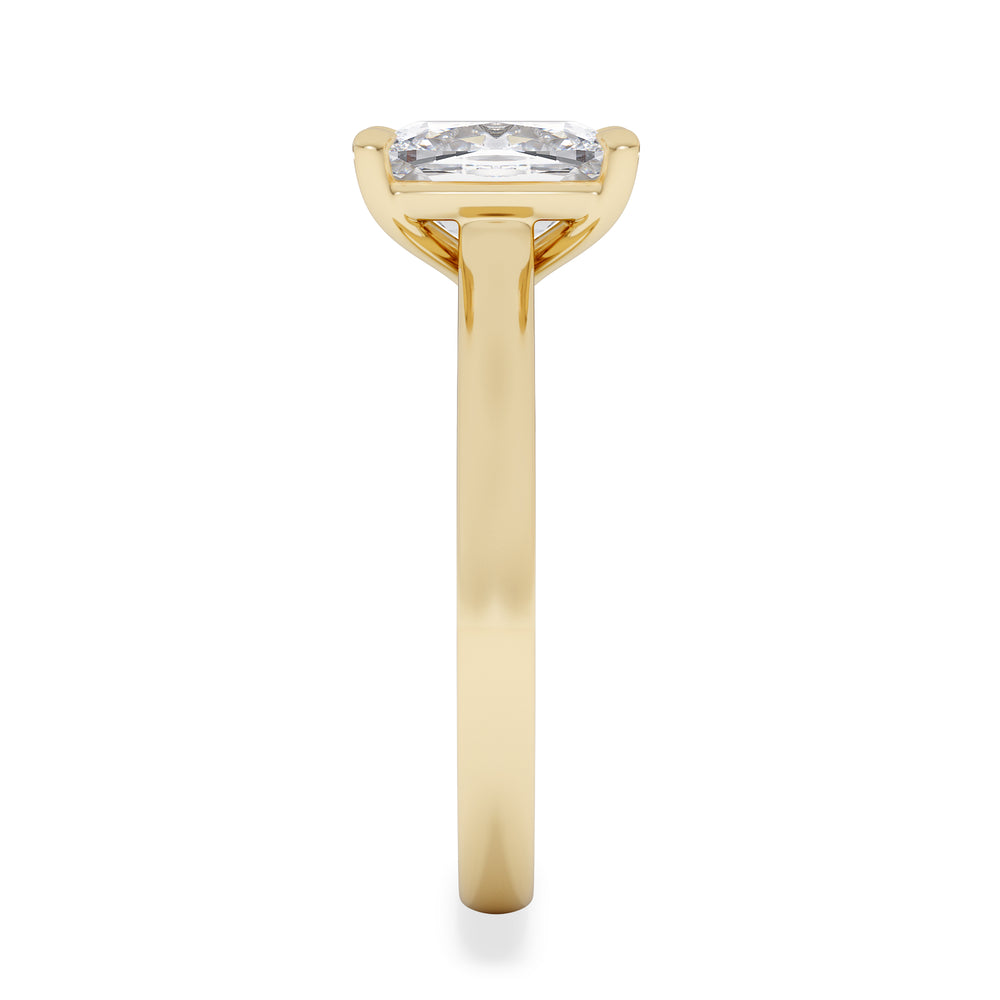 Amora 2.00ct Elongated Cushion Cut Lab Diamond Solitaire Engagement Ring in 18K Yellow Gold