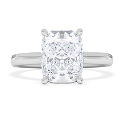 Amora 3.00ct Elongated Cushion Cut Lab Diamond Solitaire Engagement Ring in 18K White Gold