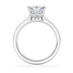 Amora 3.00ct Elongated Cushion Cut Lab Diamond Hidden Halo Solitaire Engagement Ring in Platinum