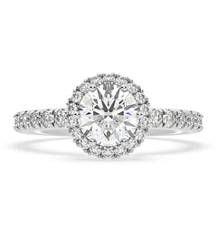 Alessandra GIA Diamond Engagement Ring Platinum 1.70CT G/VS2
