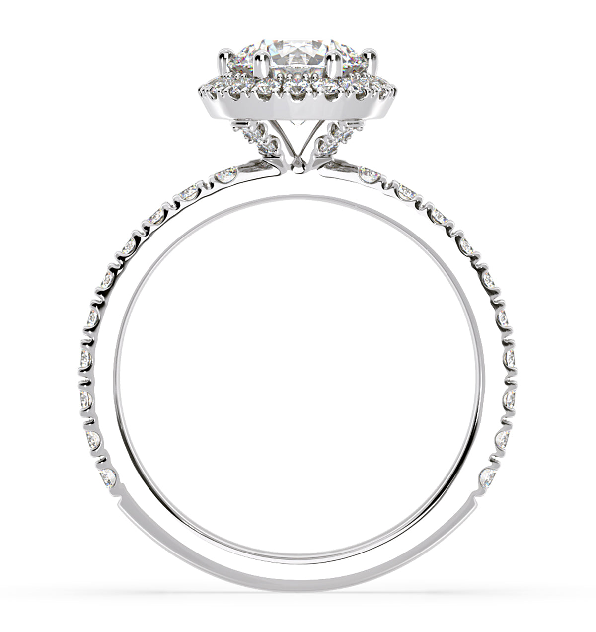 Alessandra GIA Diamond Engagement Ring Platinum 1.60CT G/VS2
