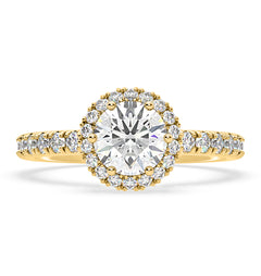 Alessandra Lab Diamond Engagement Ring 18K Gold 2.10CT F/VS1