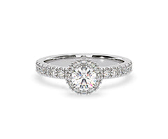 Alessandra GIA Diamond Engagement Ring Platinum 1.35CT G/SI1