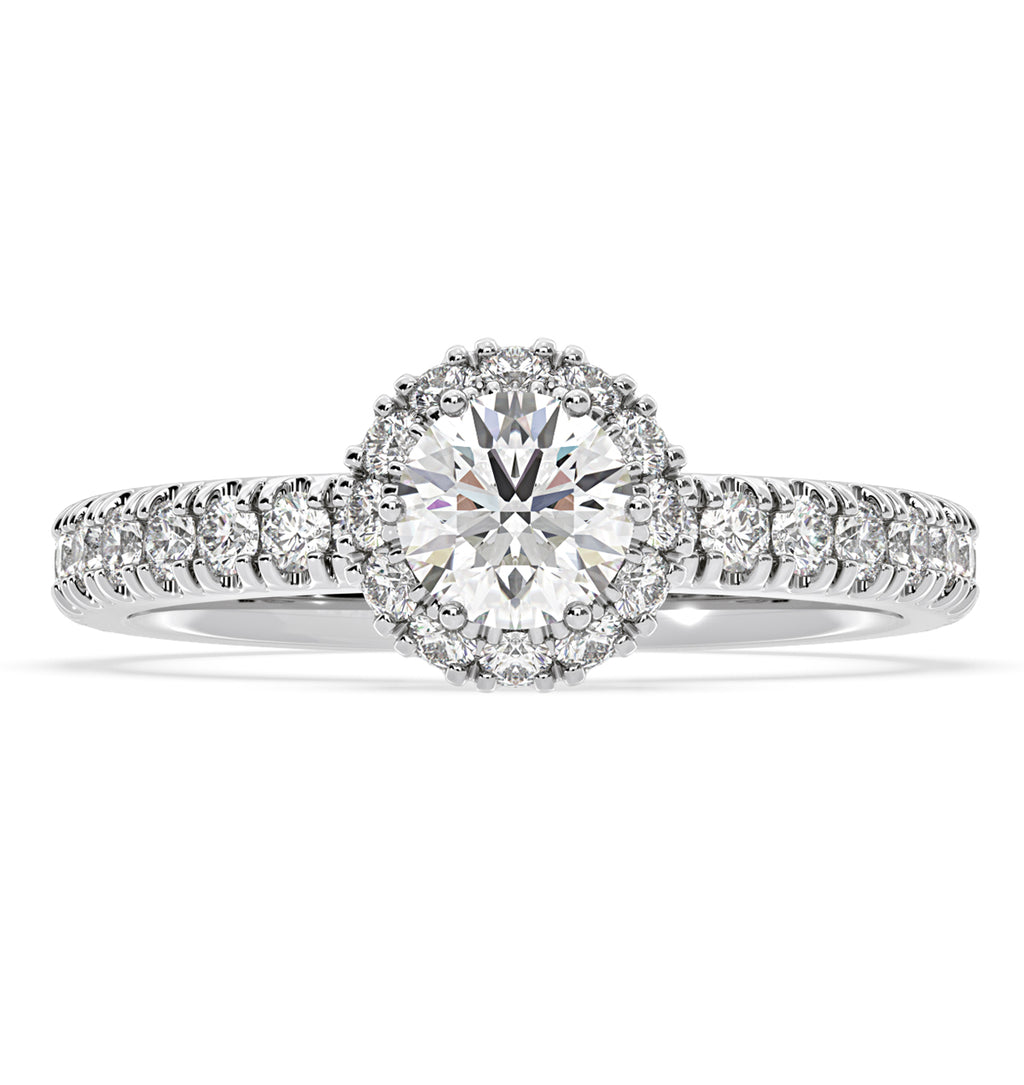 Alessandra Diamond Engagement Ring Platinum 1.10CT G/VS