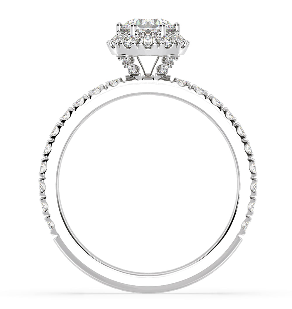 Alessandra Diamond Engagement Ring Platinum 1.10CT G/VS1