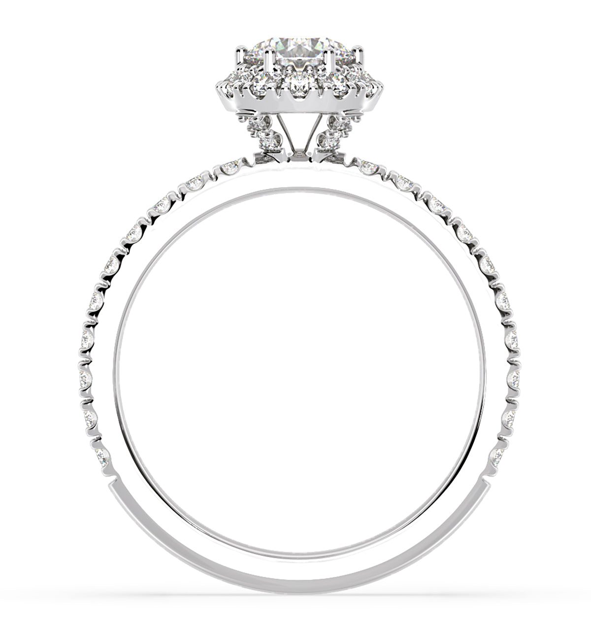 Alessandra Diamond Engagement Ring Platinum 1.10CT G/SI2