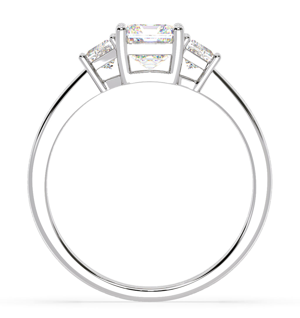 Erika Lab Diamond 1.70ct Emerald Cut Ring in Platinum F/VS1