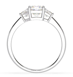 Erika Lab Diamond 1.70ct Emerald Cut Ring in Platinum F/VS1