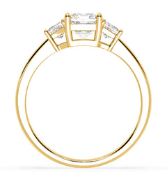 Erika Lab Diamond 1.70ct Emerald Cut Ring in 18K Yellow Gold F/VS1