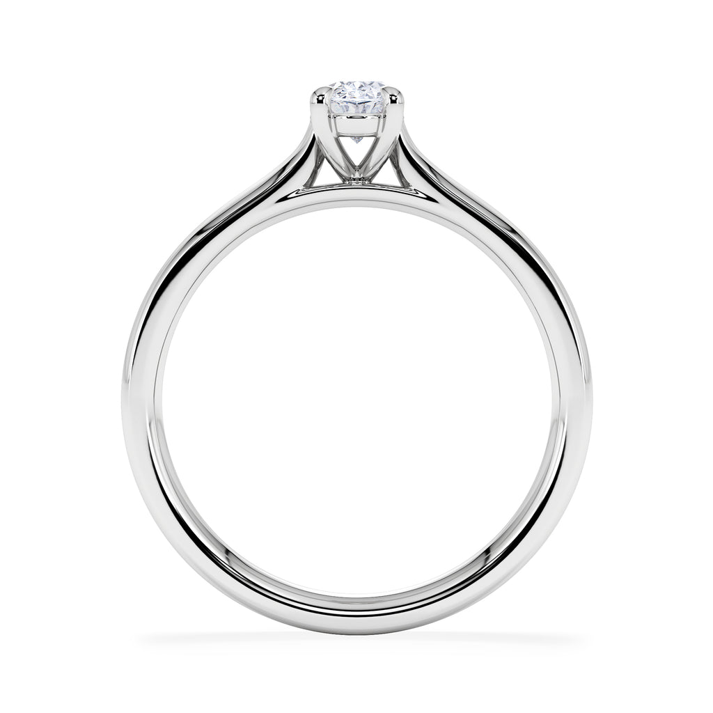 Amora Oval 0.50ct Diamond Engagement Ring G/VS1 Set in Platinum